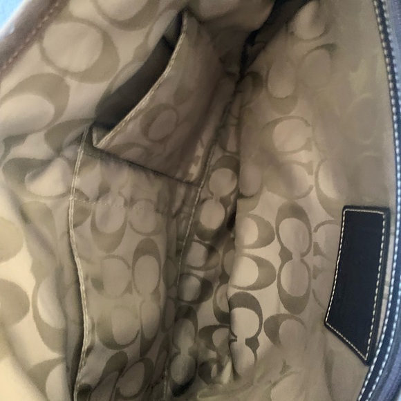 Coach Brown Suede Handbag - Picture 7 of 9